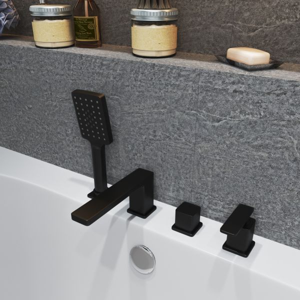 Смеситель на борт ванны Timo Torne чёрный 4330/03Y