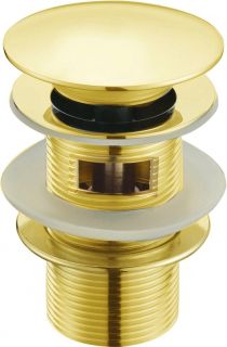 Донный клапан SantiLine SL-107 с переливом золото Донный клапан SantiLine SL-107 с переливом золото