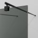 Душевая перегородка WasserKRAFT Vechte 60W39MB-TG 90 см профиль чёрный матовый стекло тонированное