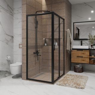 Боковая стенка Niagara NG-A80B 80см чёрный/прозрачное