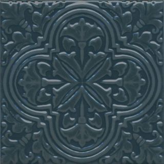 Декор Kerama Marazzi KMD3STA004BN Фес бирюзовый тёмный глянцевый 15x15x0,77