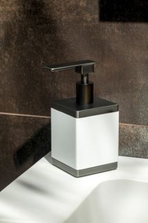 Дозатор Boheme Qubic 10969-GM графит матовый