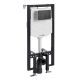 Система инсталляции для унитазов WasserKRAFT Vils 56TLT.010.ME.MB02 с кнопкой смыва чёрный матовый