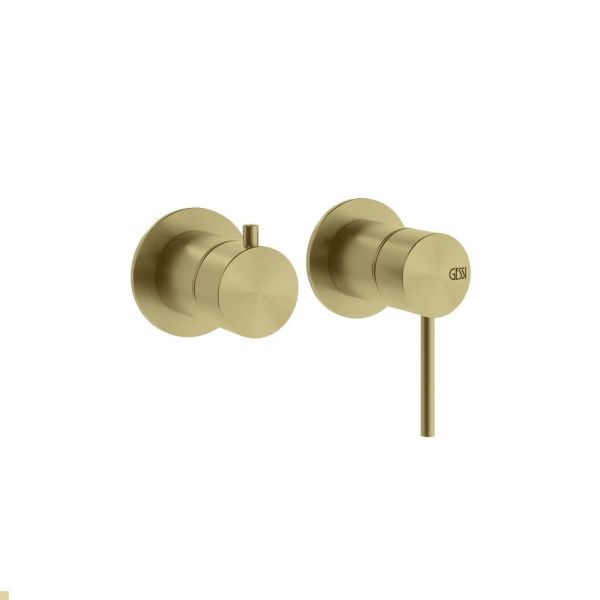 Встраиваемый смеситель для душа Gessi 316 54077.727 брашированная латунь