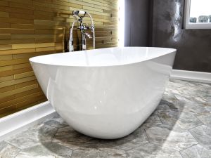 Ванна из искусственного камня AquaStone Бали 167x78см белый