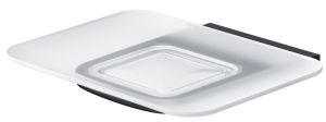 Стеклянная мыльница с настенным держателем Am.Pm Inspire 2.0 чёрный матовый A50A34222