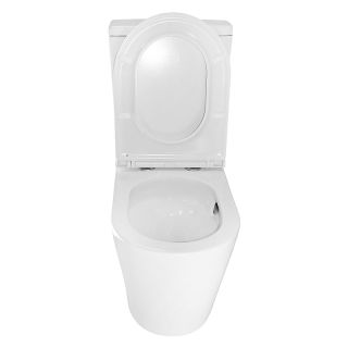 Унитаз-компакт Azario Margo AZ-2125-UQ1 безободковый торнадо белый