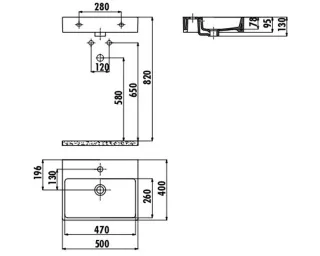 Раковина Creavit Next NX242-00CB00E-0000 50 см белый