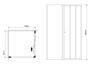 Душевой уголок Grossman Falcon GR-D90-P100Fa 90x100см хром/прозрачное