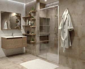 Душевая дверь Grossman Fly1 GR-D120Fl1 120см хром/прозрачное