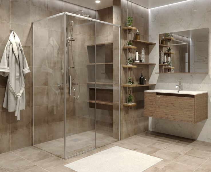 Боковая стенка Grossman Fly1 GR-P90Fl1 90см хром/прозрачное