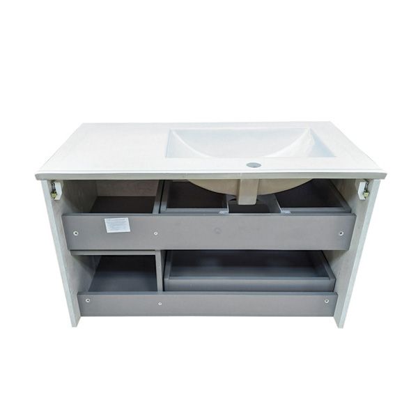 Comforty Тумба-умывальник "Верона-75" дуб белый с раковиной Comforty 75Е