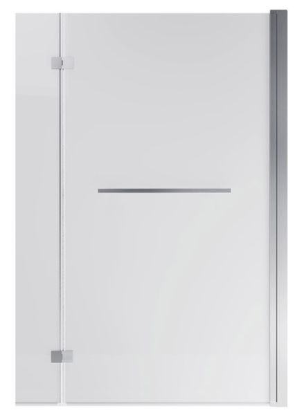 Шторка на ванну Grossman GR-108 80см хром/прозрачное