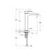 Смеситель для раковины VitrA Root Round (Рут Раунд) A4270736EXP чёрный матовый