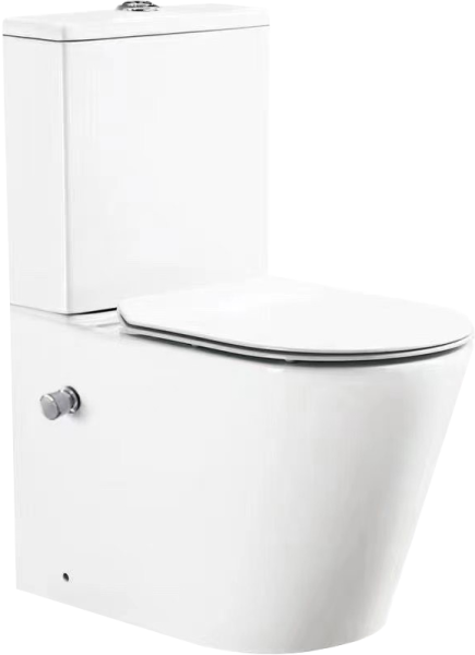 Унитаз-компакт SantiLine SL-5014SM-BD с функцией биде и встроенным смесителем белый