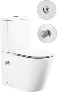 Унитаз-компакт SantiLine SL-5014SM-BD с функцией биде и встроенным смесителем белый Унитаз-компакт SantiLine SL-5014SM-BD с функцией биде и встроенным смесителем белый