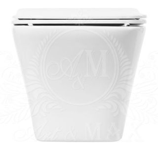Подвесной унитаз Art&Max Platino безободковый белый AM9321CHR Подвесной унитаз Art&Max Platino безободковый белый AM9321CHR