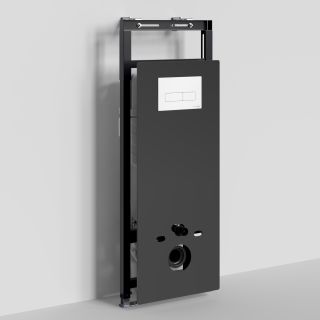 Система инсталляции для унитазов WasserKRAFT Salm 27TLT.010.ME.BL.WM03 с кнопкой смыва