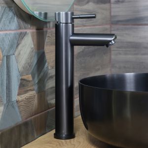 Смеситель для раковины Melana Tondo MELANA-610102PVD-B графит