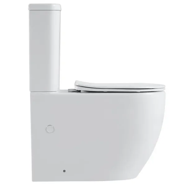 Унитаз-компакт Black&White Universe 7789W безободковый белый