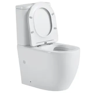 Унитаз-компакт Black&White Universe 7789W безободковый белый