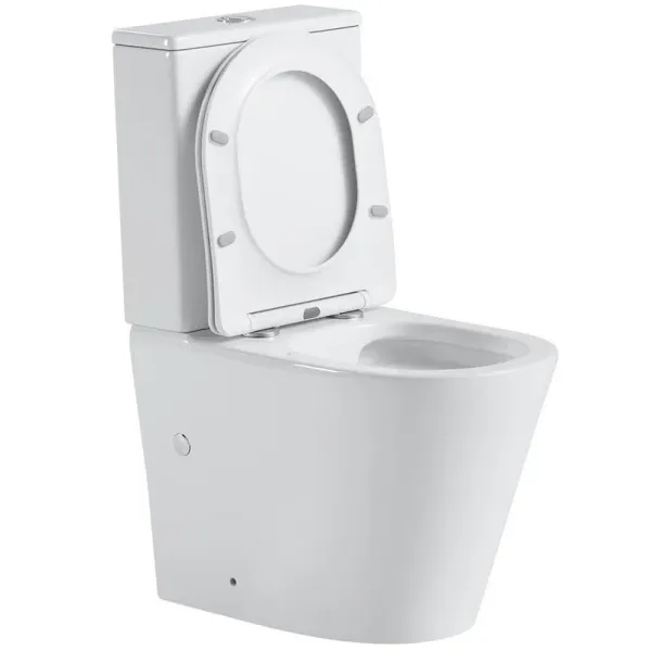 Унитаз-компакт Black&White Universe 7793W безободковый белый