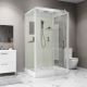 Душевая кабина Niagara Standart ST100/80/15Q 100x80 см профиль белый стекло прозрачное