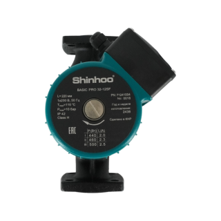 Насос, SHINHOO, циркуляционный, 71241004, тип BASIC PRO 32-12SF, 1х230 В