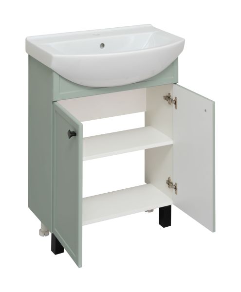 Тумба под раковину Runo мята (под умывальник Best 65 ) Римини 65 (00-00001273)