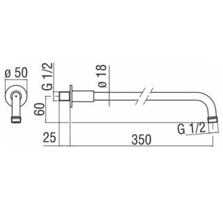 Держатель Nobili AD138/4CR для душа Держатель Nobili AD138/4CR для душа