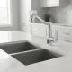 Смеситель для кухни PLStart PL4010 с поворотным изливом с подвижной насадкой хром
