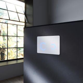 Клавиша смыва Am.Pm Touchless Pro I0450B01 Белая глянцевая Клавиша смыва Am.Pm Touchless Pro I0450B01 Белая глянцевая