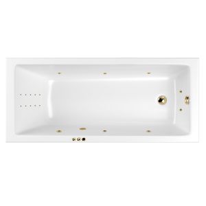 Гидромассажная ванна WHITECROSS Wave 0101.170075.100.SMARTNANO.GL 170x75 см Smart Nano золото