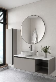 Тумба под раковину Armadi Art Quatro 790-M6-120-L-A 120 см серый/антрацит Тумба под раковину Armadi Art Quatro 790-M6-120-L-A 120 см серый/антрацит