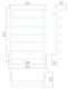 Водяной полотенцесушитель Larusso Стандарт П7 с полкой 50x80см хром 4670078535313