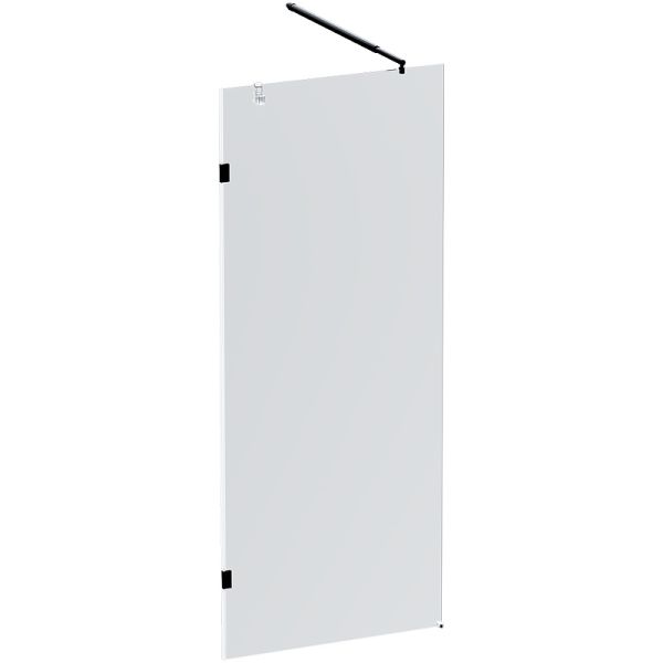 Душевая перегородка AM.PM X-Joy 80 W94UWI-80-F1-BTE профиль Черный матовый стекло прозрачное