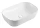 Раковина накладная Azario AZ-2143 49 см без перелива белый