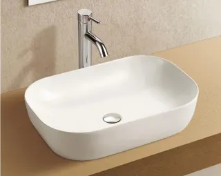 Раковина накладная Azario AZ-2143 49 см без перелива белый