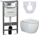 Комплект с инсталляцией Ceramica Nova CN3001_1002CH_1000 унитаз Play CN3001 крышка-сиденье с микролифтом и инсталляция Envision CN1002CH с кнопкой смыва хром Flat Комплект с инсталляцией Ceramica Nova CN3001_1002CH_1000 унитаз Play CN3001 крышка-сиденье с микролифтом и инсталляция Envision CN1002CH с кнопкой смыва хром Flat
