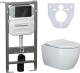 Комплект с инсталляцией Ceramica Nova CN3001_1001B_1000 унитаз Play CN3001 крышка-сиденье с микролифтом и инсталляция Envision CN1001B с чёрной матовой кнопкой смыва Round Комплект с инсталляцией Ceramica Nova CN3001_1001B_1000 унитаз Play CN3001 крышка-сиденье с микролифтом и инсталляция Envision CN1001B с чёрной матовой кнопкой смыва Round