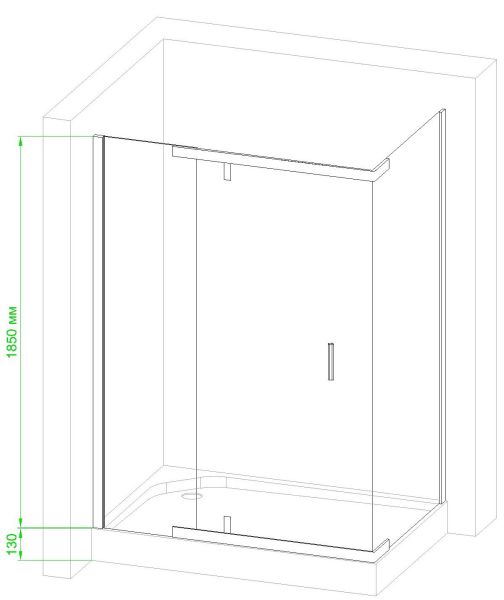 Душевой уголок Royal Bath HPV RB9120HPV-C-BL 120x90см чёрный Душевой уголок Royal Bath HPV RB9120HPV-C-BL 120x90см чёрный