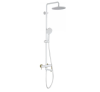 Душевая стойка Gappo G2409-83 белый/золото