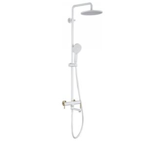 Душевая стойка Gappo G2409-83 белый/золото Душевая стойка Gappo G2409-83 белый/золото