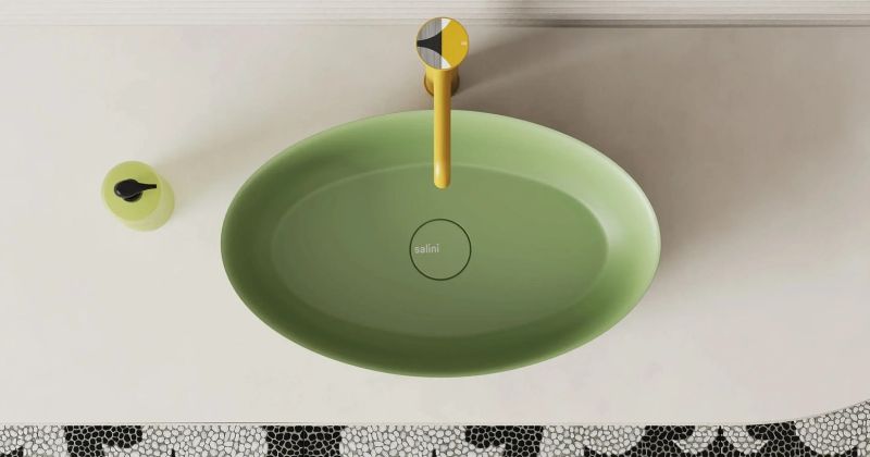 Накладная раковина Salini Alda 01 S-Sense 110611GRF 58см RAL полностью