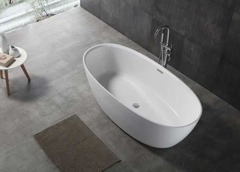 Ванна из искусственного камня NT Bagno Palermo NT203 170x80см белый матовый