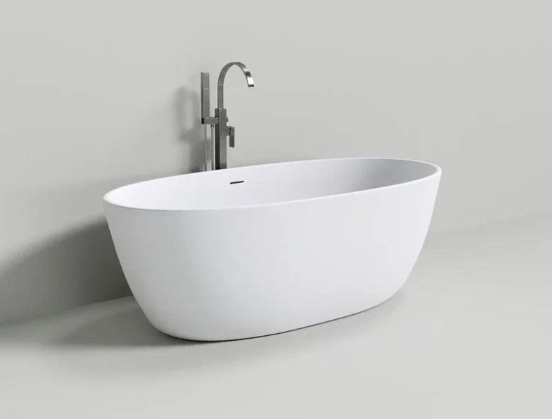 Ванна из искусственного камня NT Bagno Palermo NT203 170x80см белый матовый