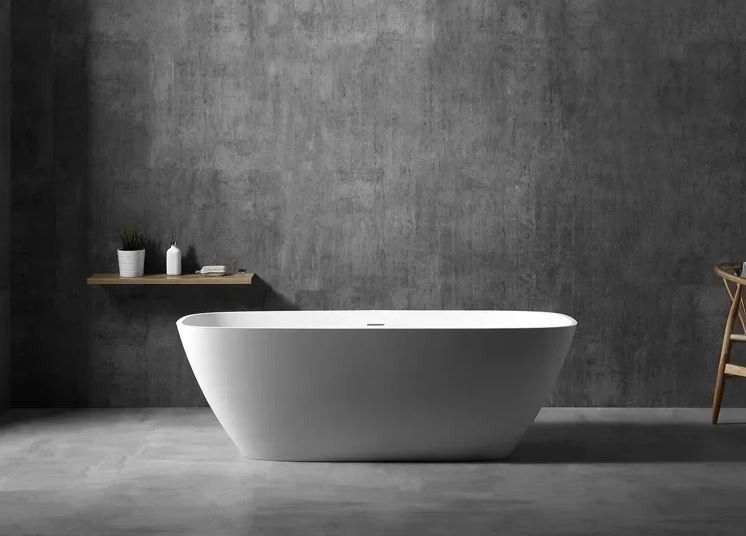 Ванна из искусственного камня NT Bagno Bergamo NT202 170x72см белый матовый