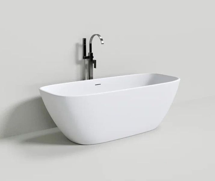 Ванна из искусственного камня NT Bagno Bergamo NT202 170x72см белый матовый