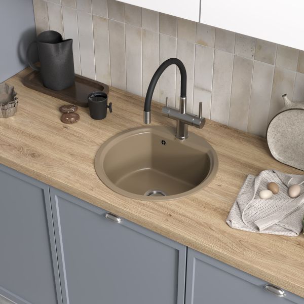 Мойка кухонная Reflexion Start 44-SD RX0844SD песочный