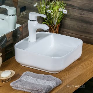 Накладная раковина Melana A423B-803 39см белый Накладная раковина Melana A423B-803 39см белый